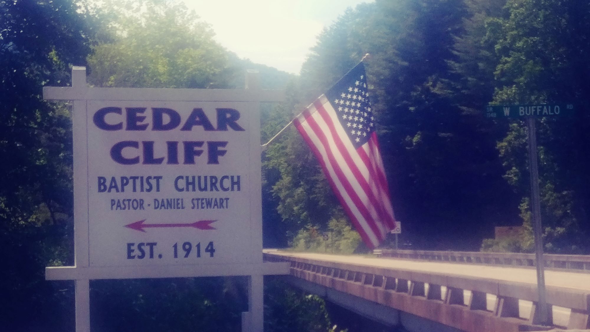 Graham County church sign