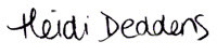 Heidi Deddens Signature